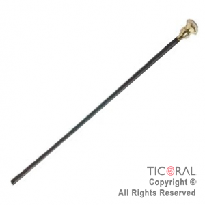 BASTON CABALLERO EMPUADURA ORO RAYADA x 1